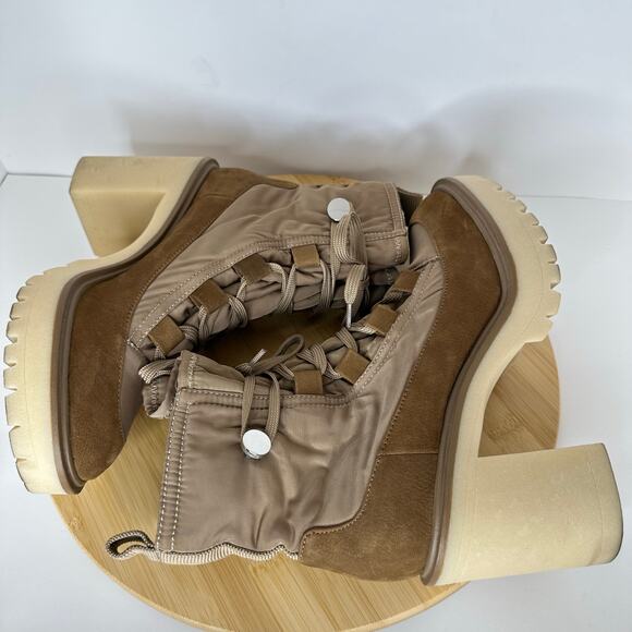 Dolce Vita Celida Lace Up Lug Sole Chunky Heeled Hiking Boot Size 6.5 - Picture 6 of 9